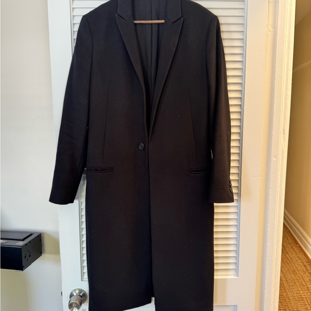 Vintage AllSaints Men's Wool Overcoat